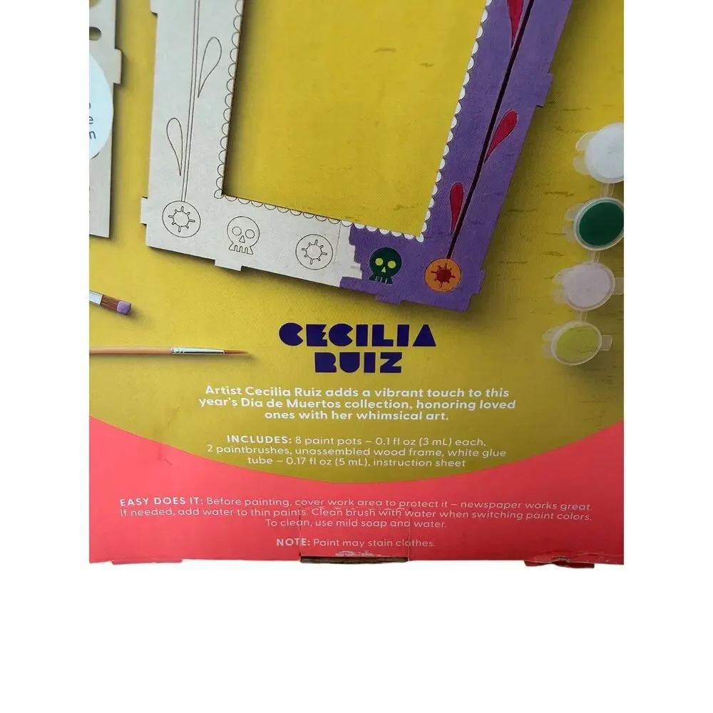 Mondo Llama Cecilia Ruiz Create Your Own Wood Frame Paint Craft Kit Ages 8